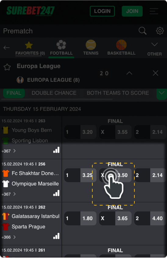 2. How to book a bet