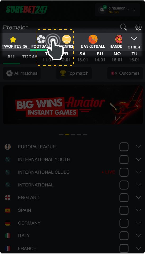 1. How to place a bet